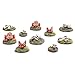 War World Gaming - 13 Base Toppers para decoración de peanas -...