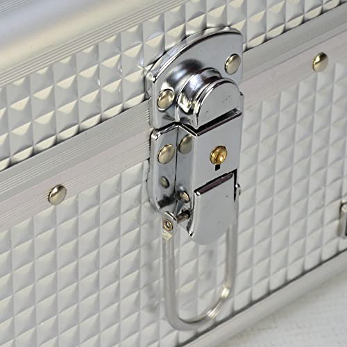 Maleta Maquiagem e Joias Frasqueira Prata CBRN19199