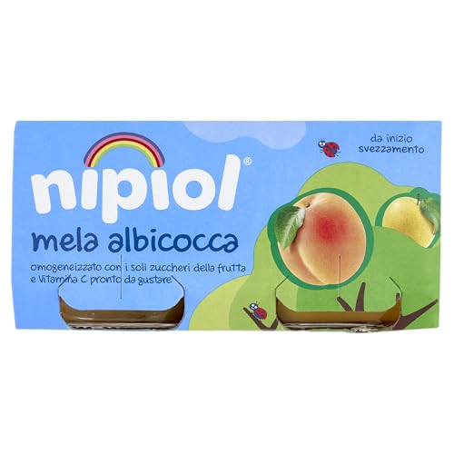 Nipiol Omogeneizzato Albicocca Mela 2x80g (12 Confezioni)