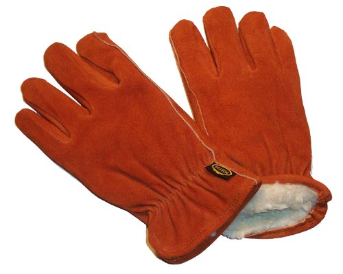 G & F 6454XL-3 Suede Cowhide Leather Winter Work Gloves, Drivers Gloves