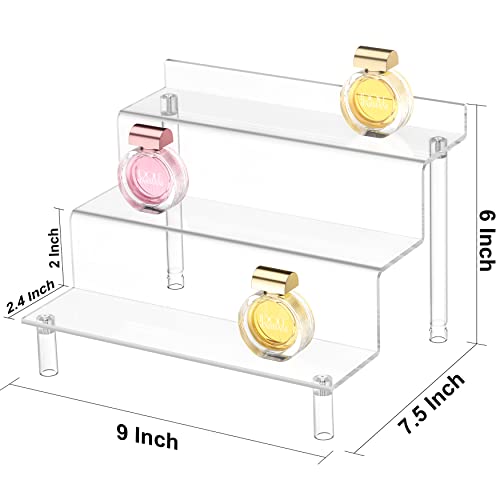 Grarry Acrylic Risers Display Shelf, 9” Perfume Organizer Stand, Acrylic Riser For Display Compatible With Funko Pop Shelf, Acrylic Display Stands For Cupcake Stand Cologne Organizer Perfume Holder #TOP4