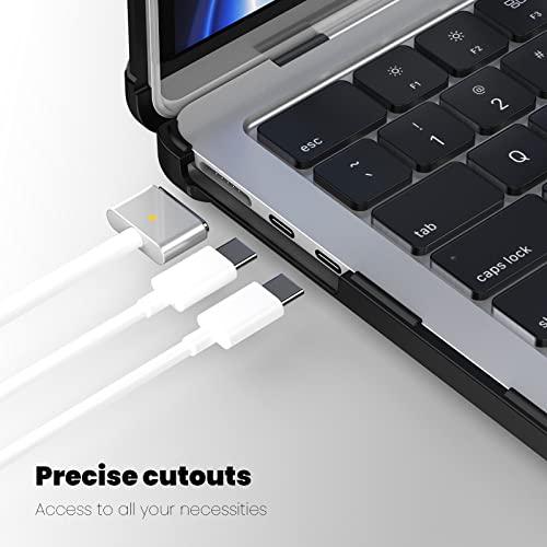Funda MacBook Air 15 pulgadas 2023 resistente a prueba de golpes con soporte integrado 7