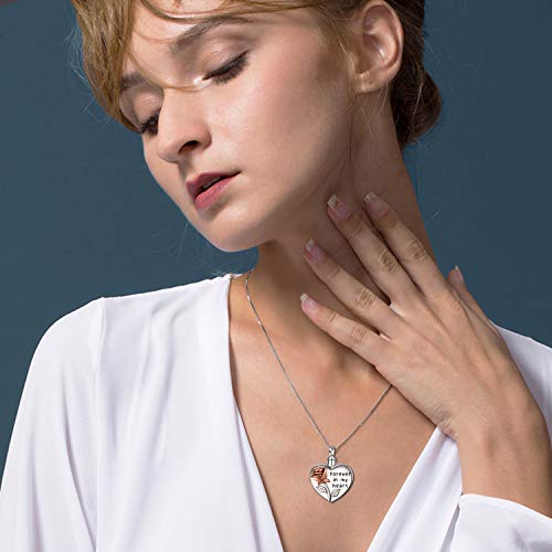 YFN Sterling Silver Sunflower Urn Necklaces for Ashes for Women Men, Abalone Cremation Jewelry for Ashes Memory Necklace Gift, Easter Keepsake for Women4