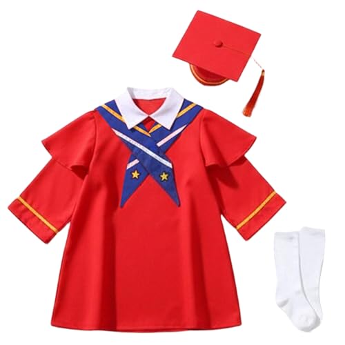 Image of Kindergarten 2025 Graduation Cap and Gown Tassel Sets with Charm 2PCS Graduations Stoles for Kids Grad Party Clothes