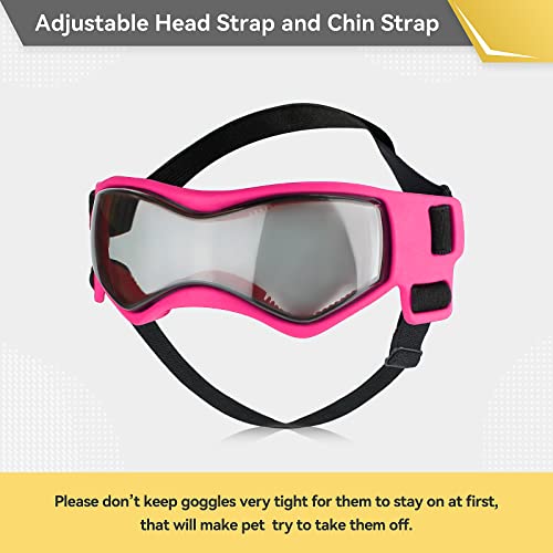 Namsan Dog Sunglasses for Small Dogs UV Protection Pink - Image 2