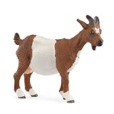 schleich Farm World | Ziege 14887 | schleich Bauernhof Spielfigur | detailgetreue Tierfiguren | tolles Geschenk für Jungen und Mädchen | Bauernhof Spielzeug ab 3 Jahre | 7 x 9 x 3 cm