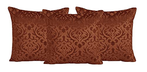 Image of Homesajja Premium Velvet Diwan Set of 6 Pieces -1 BedSheet, 2pc Bolster Cover with Dori and 3pc Cushion Covers (Grey Colour-6Pc Set)