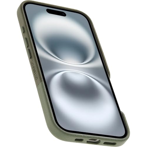 Image of OtterBox iPhone 16 Statement Series Cactus Leather for MagSafe - Mojave Moss Green - Ultra-Thin, Sleek iPhone Case, Premium iPhone Case, MagSafe Compatible