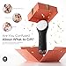 Ccigedy Facial Cleansing Brush Electric Face Scrubber Waterproof Rechargeable Face Cleansing Brush with 4 LED Gentle Light Silicone Heat Vibration Exfoliator Massage Deep Clean,Gift﻿ for Women/Men