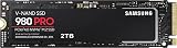 Samsung 980 PRO M.2 NVMe SSD (MZ-V8P2T0BW), 2 TB, PCIe 4.0, 7.000 MB/s Lesen, 7.000 MB/s Schreiben, Internes Solid State Drive, für Gaming und Videoschnitt
