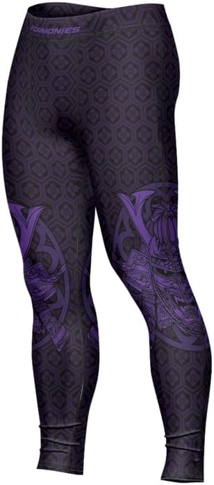 FORMONIES Samurai Combat Spats for Men – MMA Compression Leggings for Grappling Jiu Jitsu Pants Compression