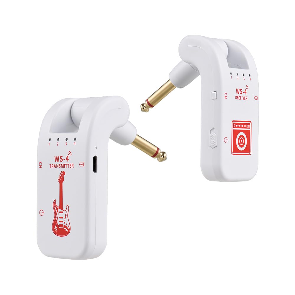 Système de guitare sans fil 2.4G émetteur récepteur rechargeable HUIOP sans latence