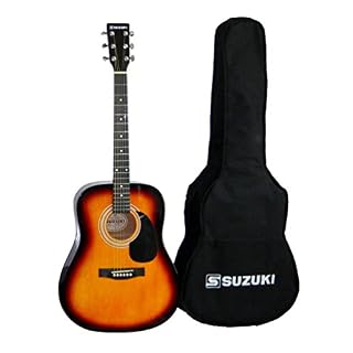 SUZUKI SDG2SB Guitare Folk sunburst Multicolore - Les Beatles, Paul McCartney, John Lennon, RIngo Starr, George Harrison
