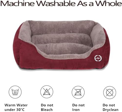 Image of SITSNOOZE Giant Reversible Orthopedic Dog Bed XXXL Size for Massive Breeds 45 kg and Above Washable Sofa Mat for Tibetan Mastiff and Newfoundland (Red & Brown, XXXL)