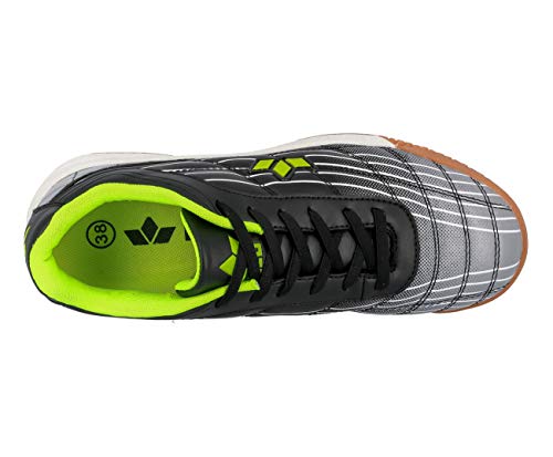Hallenschuhe Herren Lico Rockfield Hallenturnschuh in Schwarz/Grau/Lemon Größe 43