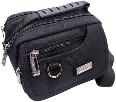 Mens Hand and Shoulder Strap Bag, Black-4951