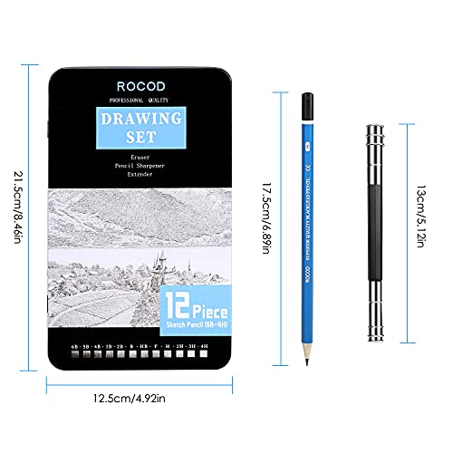Profession Sketch Pencils 6B to 4H for Kids and Adults Drawing, Art Graphite Pencil for Artists Beginner Sketching - Image 3