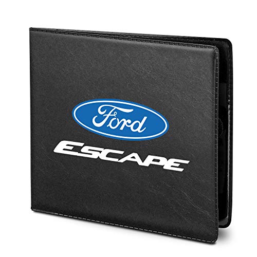 iPick Image for Ford Escape Car Auto Insurance Registration PU Leather Document Holder Wallet