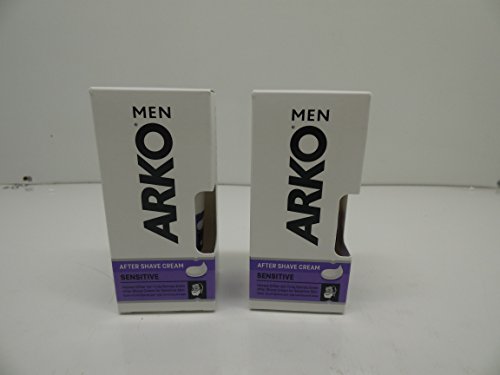 Arko Men After Shave Cream Sensitive, Pack of 2, 1.7oz x 2