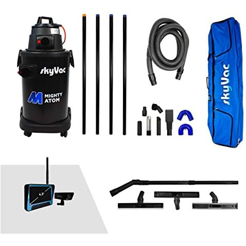 SkyVac Atom Gutter Cleaning Machine 6 metres (20ft) Reach (Real Time Inspection Camera), L x W x H (cm): 37 x 40 x 79 Cover