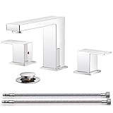 QFN Lead-Free Chrome Bathroom Faucet 3 H...