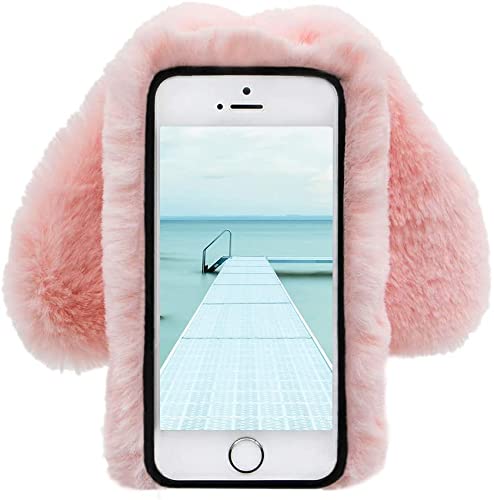 Custodia Coniglietto Kawaii Per Oppo A72/A73/A53 5G - Cover In Pelliccia Morbida Con Orecchie, Bianco - Foto 4