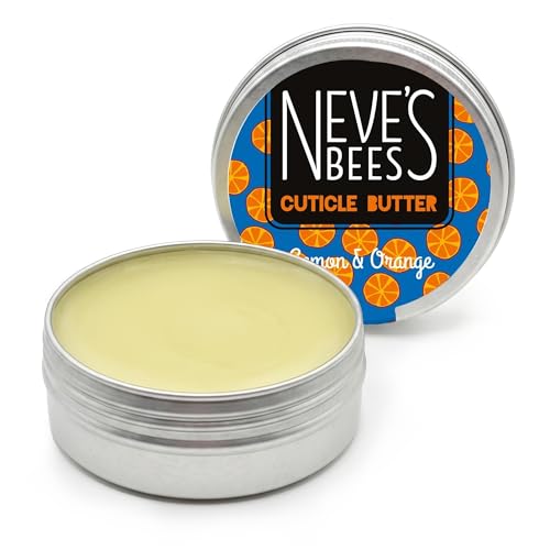 Image of Neve's Bees Cuticle Butter - Beeswax Cuticle Softener and Nail Care for Cracked Cuticles and Damaged Nails, Natural and Cruelty Free Ingredients -15 ml Tin Made In UK
