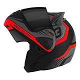 CAPACETE ESCAMOTEÁVEL PRO TORK V-PRO JET 3 VERMELHO TAM. 58 VIS. FUMÊ