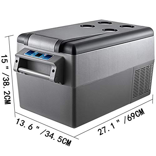 Vevor MOBILE COOLER 35L Portable Refrigerator 37 Quart(35 Liter),12 Volt Refrigerator App Control(-4℉ thumb #1