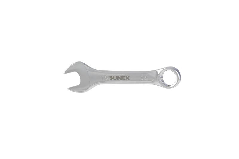 Chave combinada curta 15 mm Sunex Tools 993015M com acabamento polido