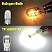 YITAMOTOR 194 168 T10 LED Bulb White for License Plate Light Car Interior Light, Non Polarity, W5W 2825 2827 T10 Wedge LED Light Bulb for Map Dome Trunk Door Courtesy Dash Light, 12V, 6000K, 10-Pack