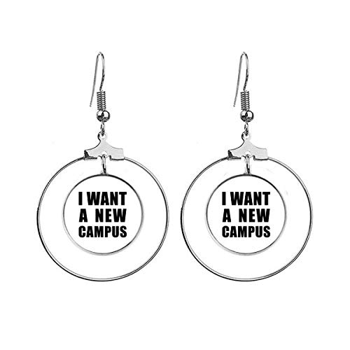 Boucles d'oreilles pendantes I Want A New Campus style Art Déco