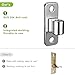 Insaga 2Pcs Gate Hinges, 304 Stainless Steel Wall Mount Gate Hinge for Farm Gate, Chain Link Fence Gate Hinge One-Piece Molded with Non-Welding, Fit 5/8'' Pin Fence Post Hinge