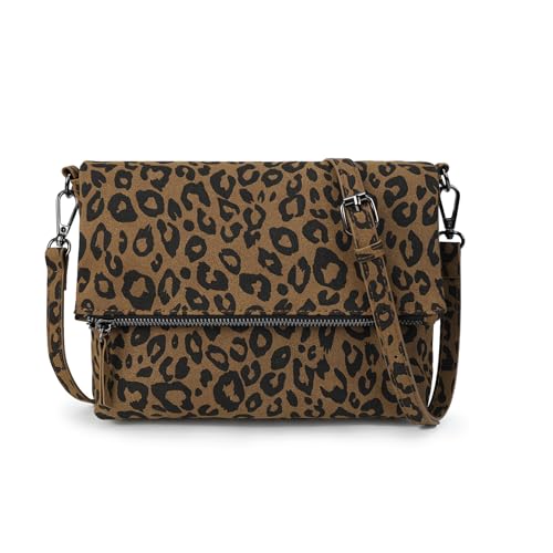 Gladdon bolso de hombro de las mujeres, bolso de hombro con cremallera, bolso crossbody, bolso de cuero pequeño