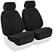 Coverking Custom Fit Front 50/50 Bucket Seat Cover for Select Hummer H2 Models - Velour (Beige)