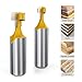T Slot Router Bit 1/2 Inch Shank Keyhole Router Bit Set - 3/8 & 1/2 Inch Blade Diameter Woodworking Tool 2 Pcs