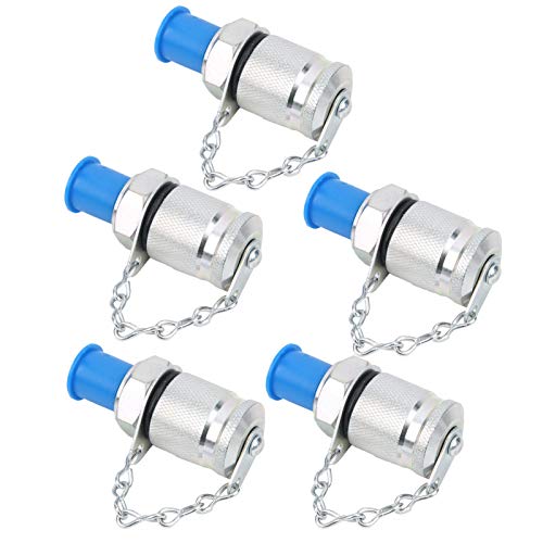 Hydraulic Test Accessories, Test Coupling Adapter Hydraulic Pressure 5Pcs Hydraulic Testing Adapter Thread Test Coupling Connectors Pressure Measuring PT/PPT (M12*1.5)