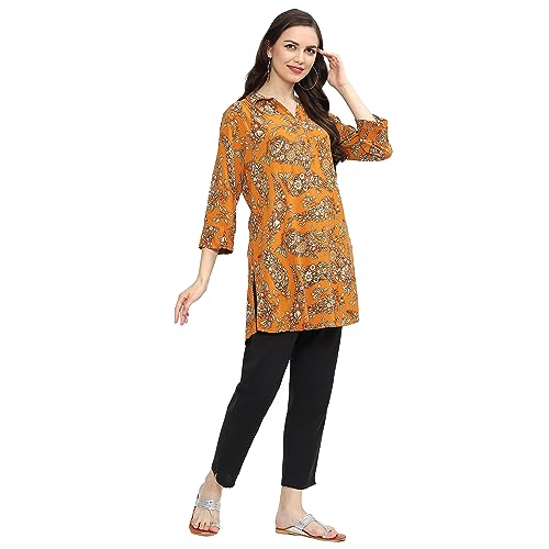 Image of BIBA Women's Printed Regular Fit Blouse