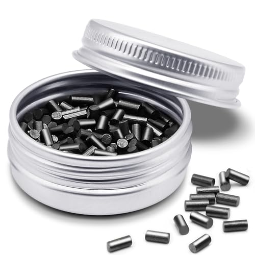 200 Pcs Lighter Flints Universal Lighter Replacement Flint Refills Premium Black Flint Stone Packaged in Aluminum Boxes Compatible with Most Lighters