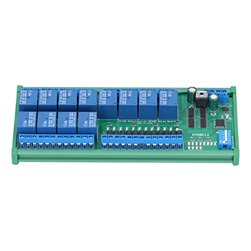 Relè RS485 N4D8C12 12 V 7 Modalità Operative 12 Porte Otticamente Isolate con Scatola su Guida Din UM72 Modulo Per La Maggior Parte delle Aree.