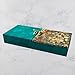 Vanya Creations Decorative Shagun Cash Gift Box for Money Gaddi, Gifting Sagan Wedding Occasion, Jewellery | Sea Green Color, Set of 1, Half Cut Design Rectangle Shape
