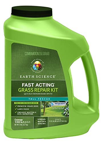 Earth Science All-in-One Grass Seed and Fertilizer Repair - ...