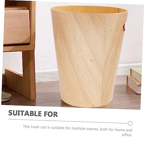 Papelera de escritorio MAGICLULU de madera beige miniatura 6