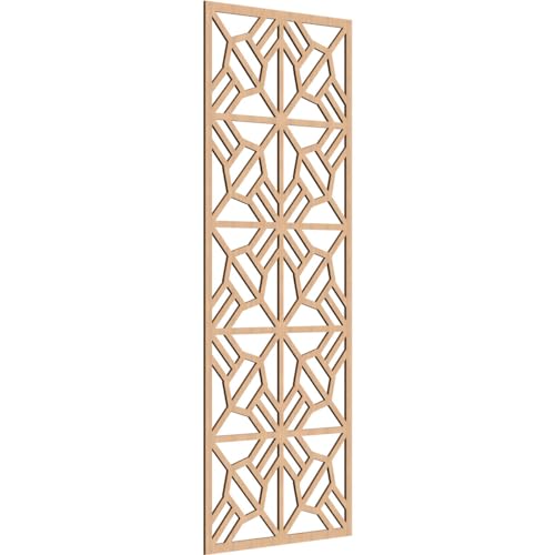 Image of Auburn Decorative Pierced Fretwork Wood Wall Panels, 27 3 /8 inchW x 69 3 /8 inchH x 1 /4 inchT, Hickory