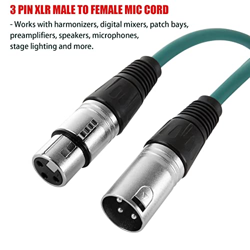 Abuff 6 Pack Of 6Ft Xlr Cable, Profession Balanced 3 Pin Xlr Male To Female Xlr Patch Cable, Multi-Color Cable Set Great For Microphone, Audio, Guitar, Speaker #TOP2