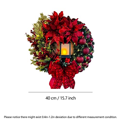 Christmas Wreath Christmas Garland Decor Decoração De Árvore De Natal 12 Polegadas Decorações De Nat