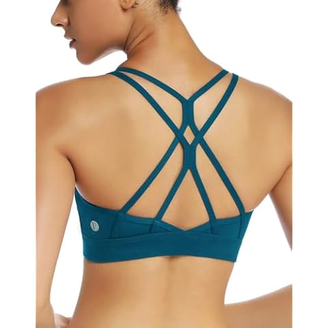RUNNING GIRL Crisscross Back Sports Bra Cover