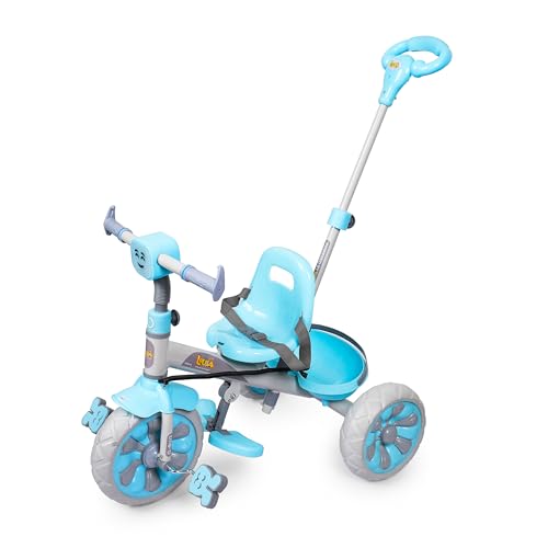 Image of Luusa Emo-G Light & Musical Tricycle for Kids | Baby Tricycle with 3 Adjustable Parental Control for 2 Years to 5 Years for Boys|Girls (Carrying Capacity Upto 30KGS) (Blue)