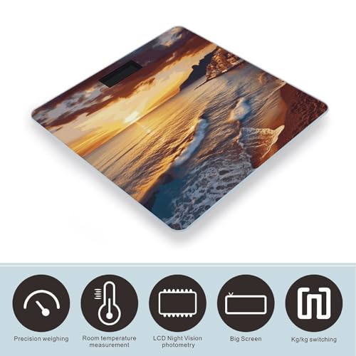 Báscula Digital de Baño Seaside Sunset con Pantalla Grande miniatura 3