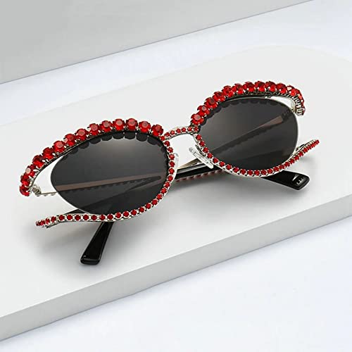 COTIA Vintage Fashion Luxury Cat Eye Shiny Diamond Sunglasses Women Men y2k Crystal Rhinestone Frame Brand Design Sun Glasses4